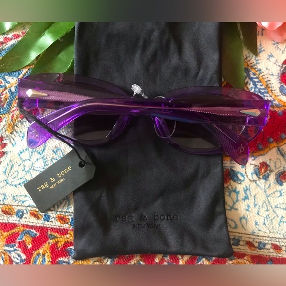 RAG & BONE Purple Sunglasses - Picture 7 of 7
